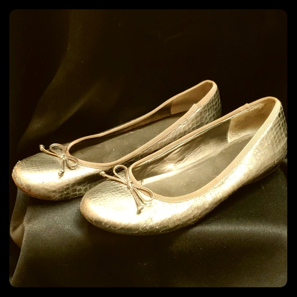 Silver slip ons